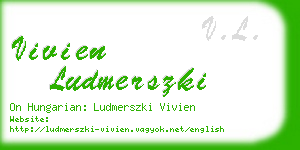 vivien ludmerszki business card